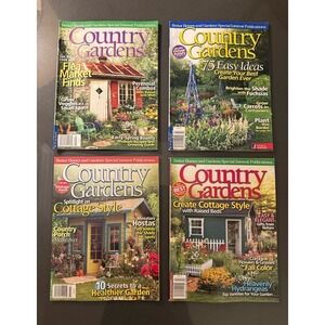 Lot of 4 COUNTRY GARDENS Magazines 2010 From Smoke Free Home GUC Lot H